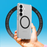 CARE by PanzerGlass Samsung Galaxy S25 FLAGSHIP Urban Combat Skal - Qi Kompatibel - Genomskinlig / Black