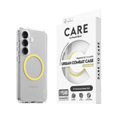 CARE by PanzerGlass Samsung Galaxy S25 FLAGSHIP Urban Combat Skal - Qi Kompatibel - Genomskinlig / Chardonnay
