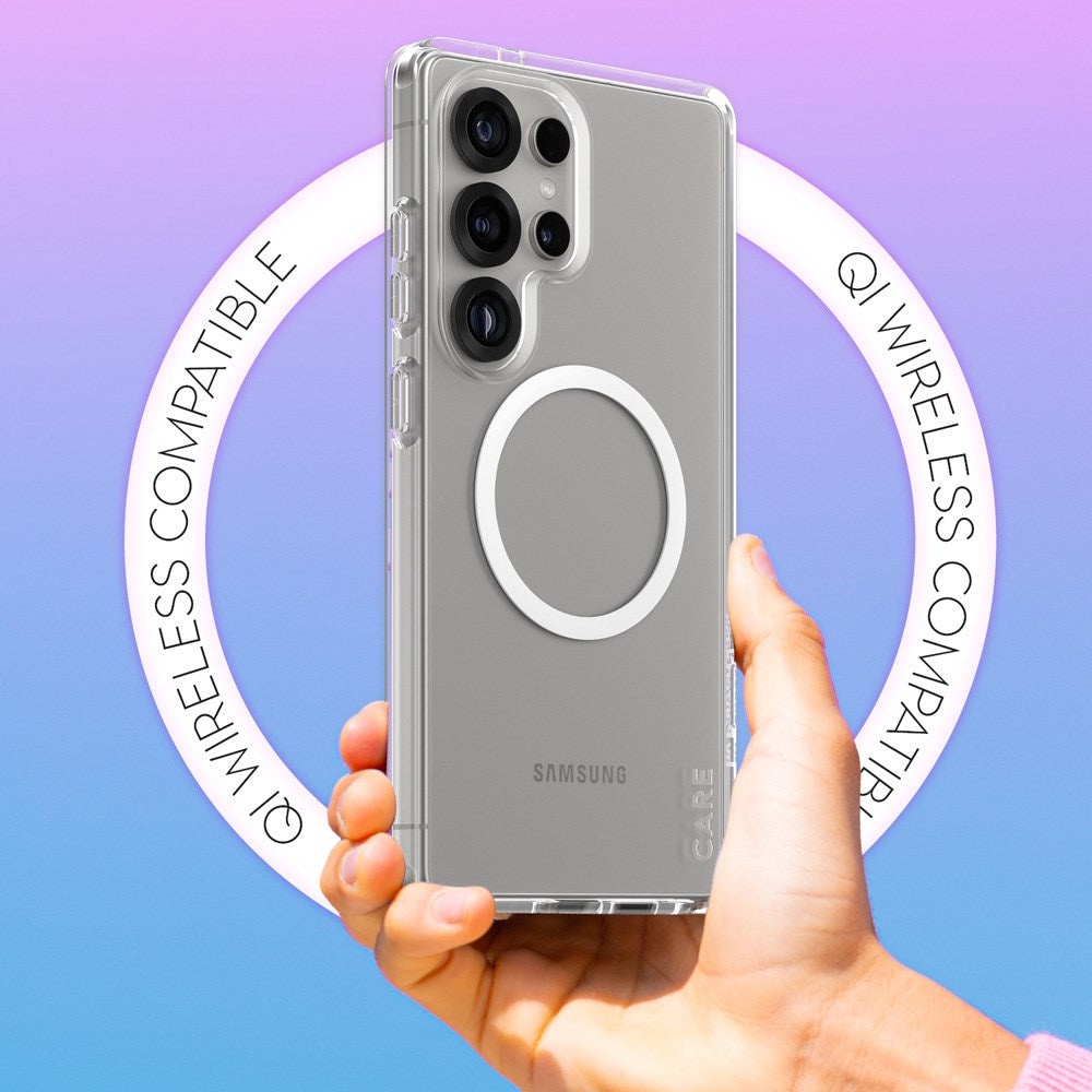 CARE by PanzerGlass Samsung Galaxy S25 Ultra FLAGSHIP Urban Combat Skal - Qi Kompatibel - Genomskinlig / White