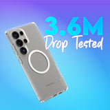 CARE by PanzerGlass Samsung Galaxy S25 Ultra FLAGSHIP Urban Combat Skal - Qi Kompatibel - Genomskinlig / White