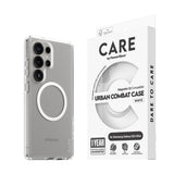 CARE by PanzerGlass Samsung Galaxy S25 Ultra FLAGSHIP Urban Combat Skal - Qi Kompatibel - Genomskinlig / White