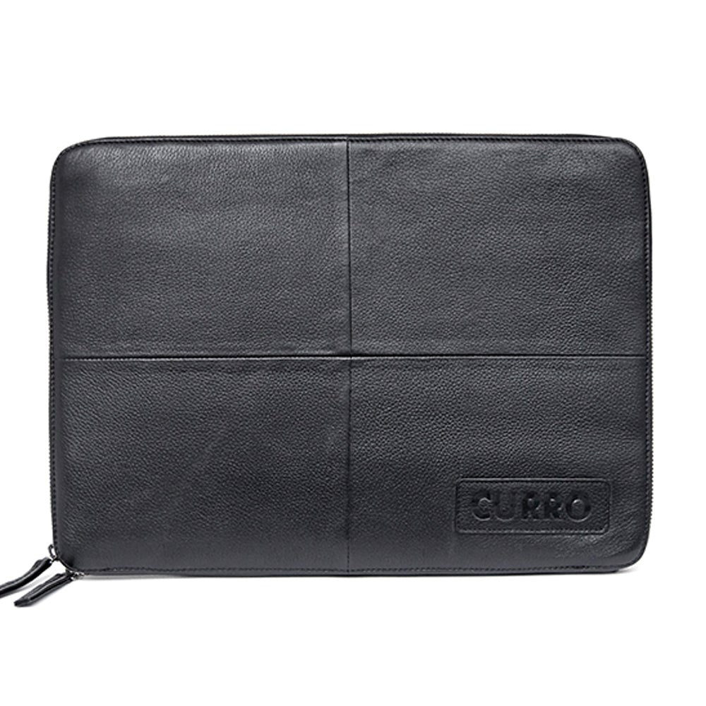 Curro Real Leather Sleeve 14-15" (35.5 x 25.5 cm) - Svart