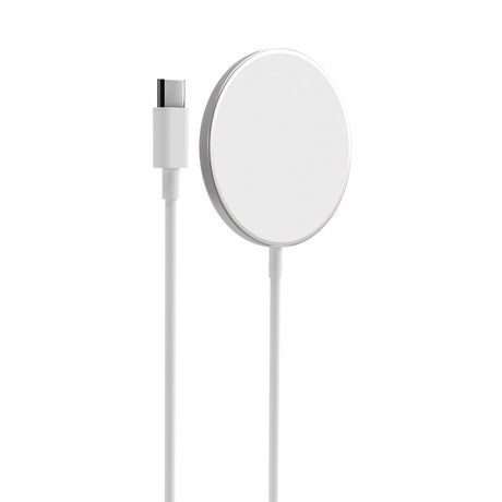 PURO Magnetisk Trådlös Laddare USB-C - MagSafe Kompatibel - 1m - Vit