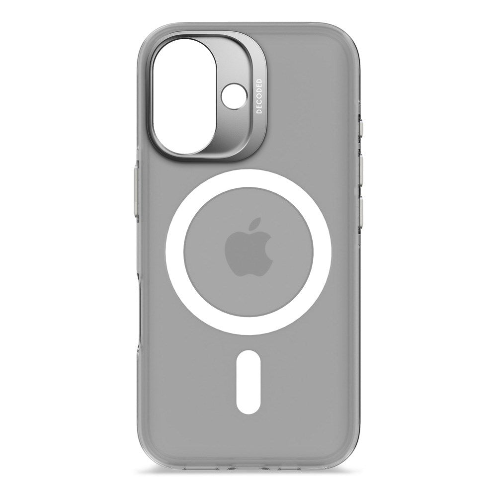 Decoded iPhone 16 Clear Case - 100% Återvunnen Plast - MagSafe-kompatibel - Transparent / Matt Vit