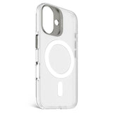 Decoded iPhone 16 Clear Case - 100% Återvunnen Plast - MagSafe-kompatibel - Transparent / Matt Vit