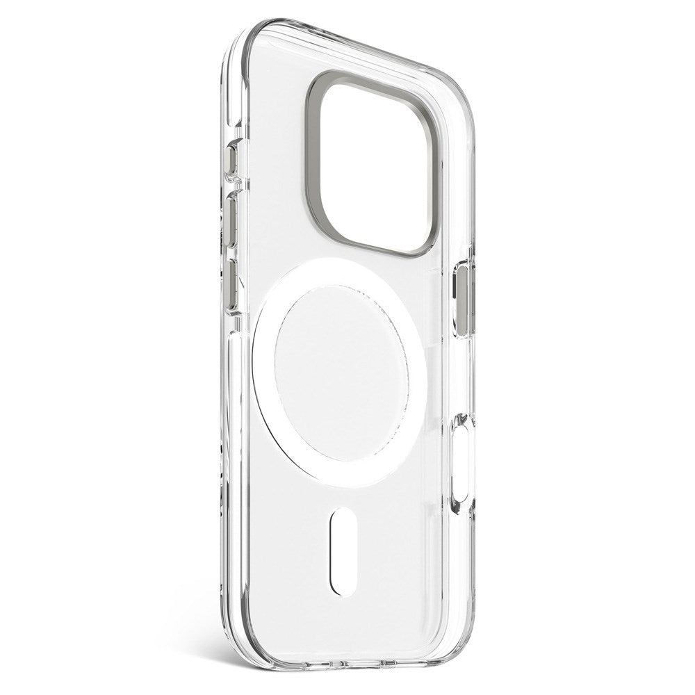 Decoded iPhone 16 Pro Clear Case - 100% Återvunnen Plast - MagSafe-kompatibel - Transparent / Matt Vit