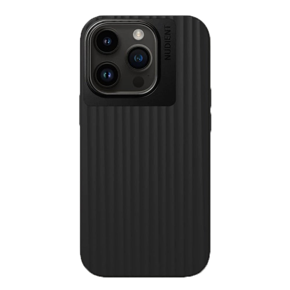 iPhone 14 Pro Nudient Bold Skal - Charcoal Black