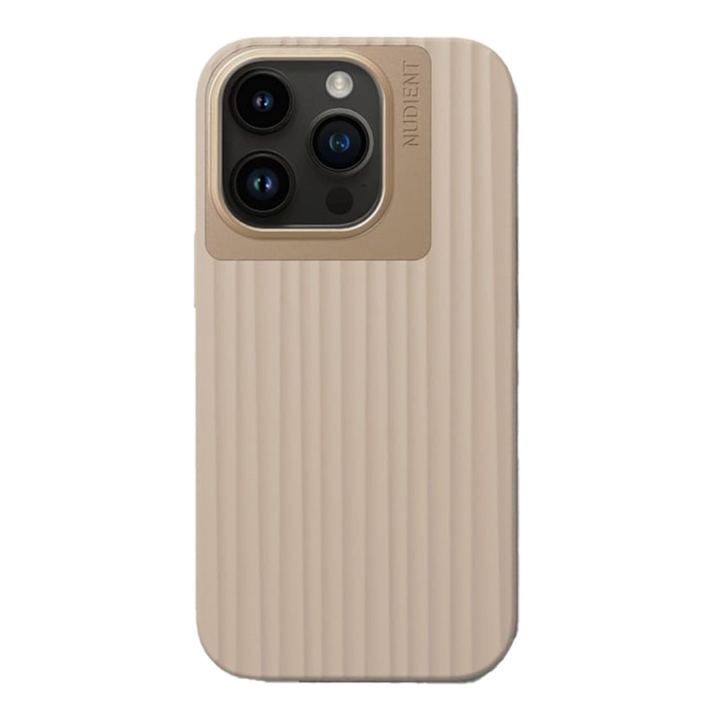 iPhone 14 Pro Nudient Bold Skal - Linen Beige