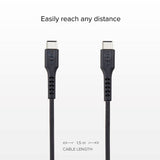 SBS USB-C till USB-C Kabel - 1.5 Meter - 25W (PD) - Svart