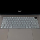 Philbert MacBook Pro 14" / 16" M5-M1 (2026-2021) Tangentbordsskydd - Nordiska Tangenter - Transparent / Svart