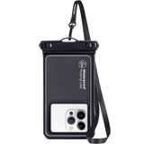 Universal Waterproof Case Pouch Mobile Origin - Svart / Transparent (Max. Telefon: 6,5")