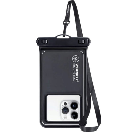 Universal Waterproof Case Pouch Mobile Origin - Svart / Transparent (Max. Telefon: 6,5")