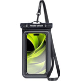 Universal Waterproof Case Pouch Mobile Origin - Svart / Transparent (Max. Telefon: 6,8")