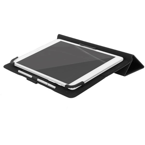 Universal Surfplatta 9-9.7" Tucano Soft Facile Folio Fodral med Stativfunktion - Svart