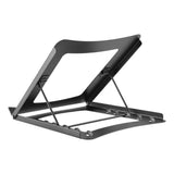 Deltaco Hopfällbart Laptop- / Surfplatteställ - 5 Positioner - Mått: 10-15" - Grå