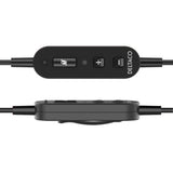 Deltaco Mono Headset m. Sladd - Svart