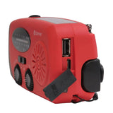 Denver SCR-2005 Nödradio med Vev - Ficklampa - SOS-Funktion - Röd
