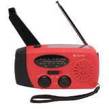 Denver SCR-2005 Nödradio med Vev - Ficklampa - SOS-Funktion - Röd