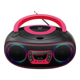 Denver TCL-212BTP Bluetooth Högtalare m. CD-Spelare - Svart / Rosa