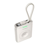 Baseus EnerFill 5W Powerbank för Apple Watch med Trådlös Laddning & Inbyggd USB-C Kabel - Vit