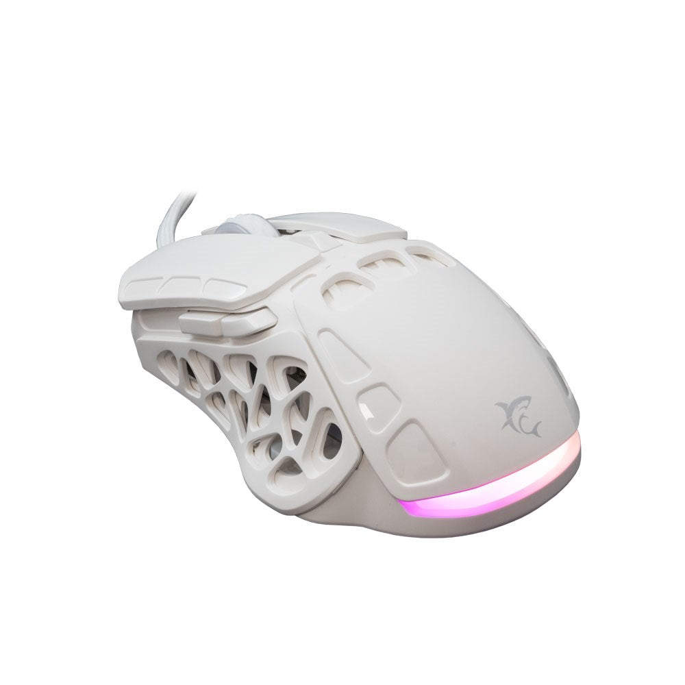 White Shark ECTOR Gaming Mus - 7D / 12400 DPI - Vit