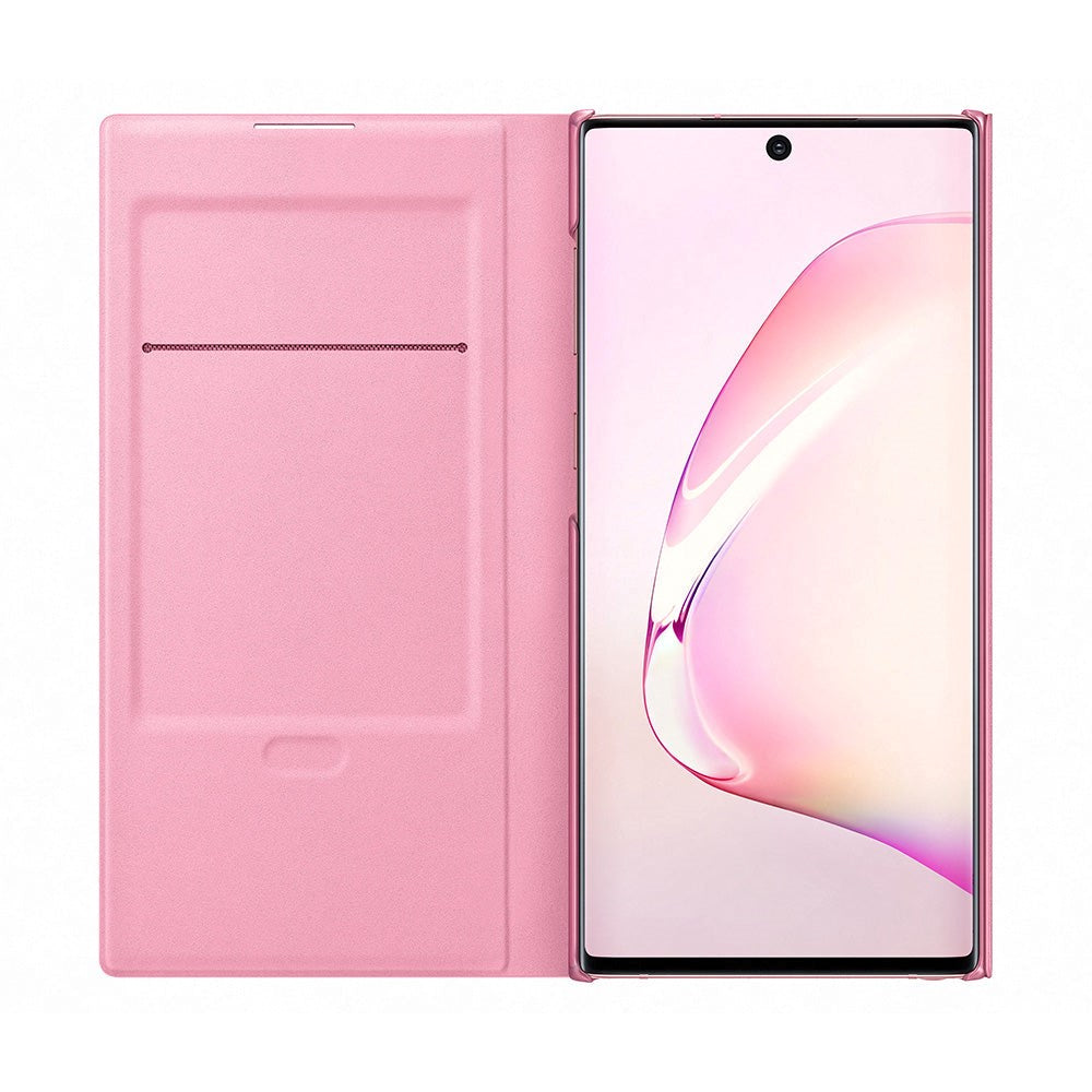 Original Samsung Galaxy Note 10 LED View Wallet Case - EF -NN970PPEGWW - Pink