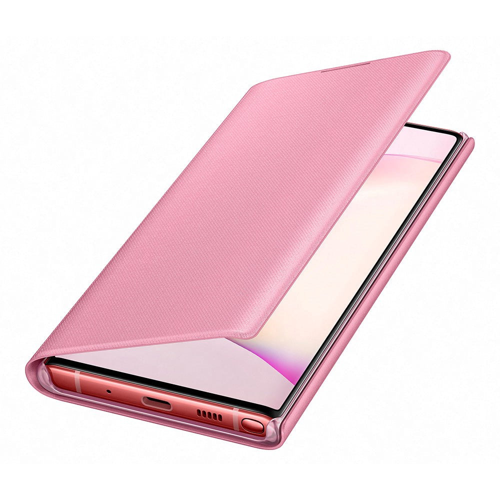 Original Samsung Galaxy Note 10 LED View Wallet Case - EF -NN970PPEGWW - Pink