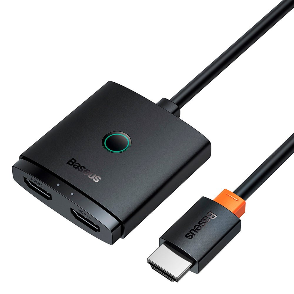 Baseus Airjoy Series 2-i-1 4K HDMI-adapter med kabel (1m) - Svart