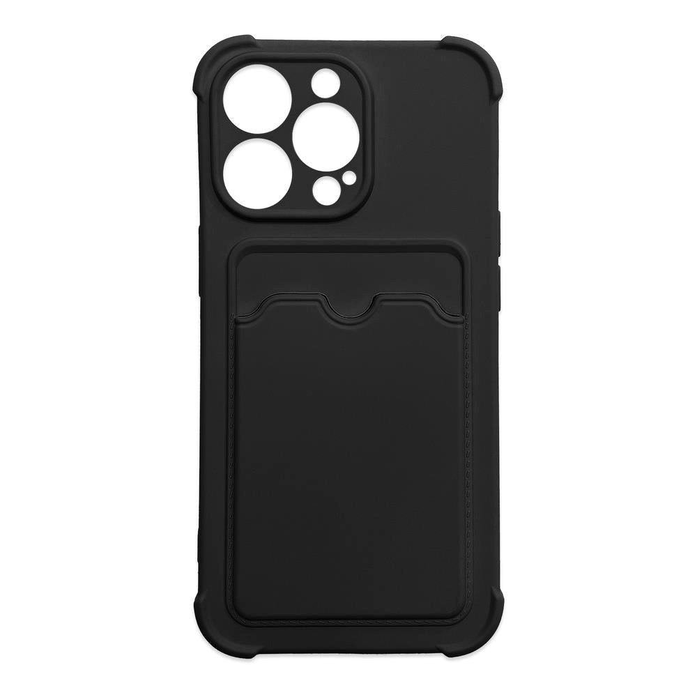 iPhone X / XS Hurtel Card Armor Plastic Case - Svart