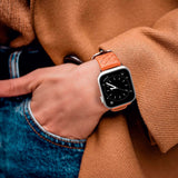 Apple Watch (38/40/SE/41/42mm) Dux Ducis Äkta Läderrem - Brun