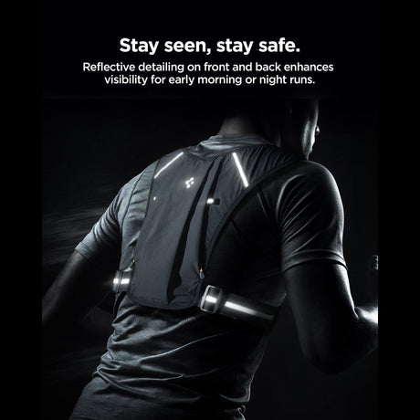 Spigen Dynamic Shield Löparväst - Str. M / L - Svart