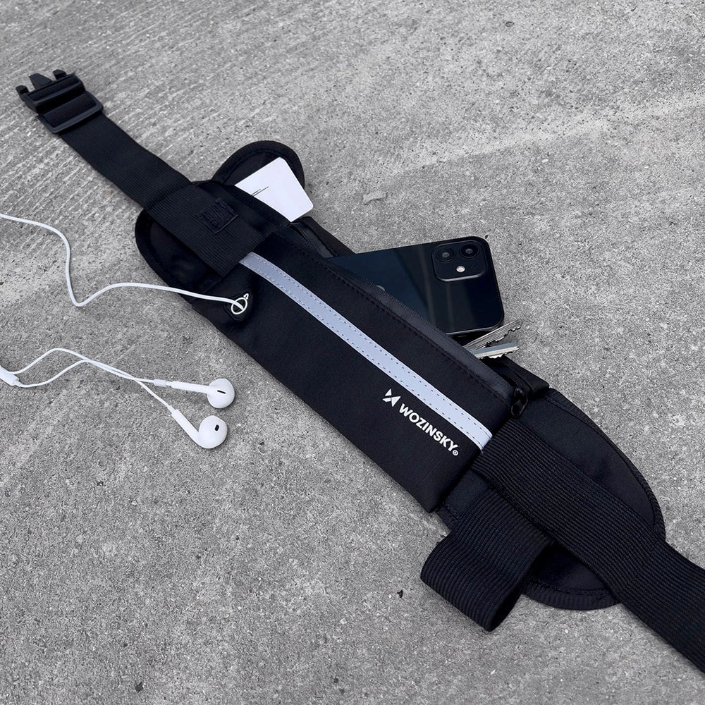 Wozinsky Universal Löpbälte (Max. Mobil: 17,5 x 9 x 1,5 cm) - Blå