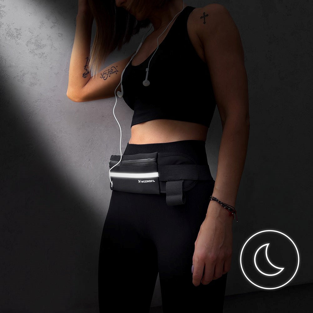 Wozinsky Universal Löpbälte (Max. Mobil: 17,5 x 9 x 1,5 cm) - Blå