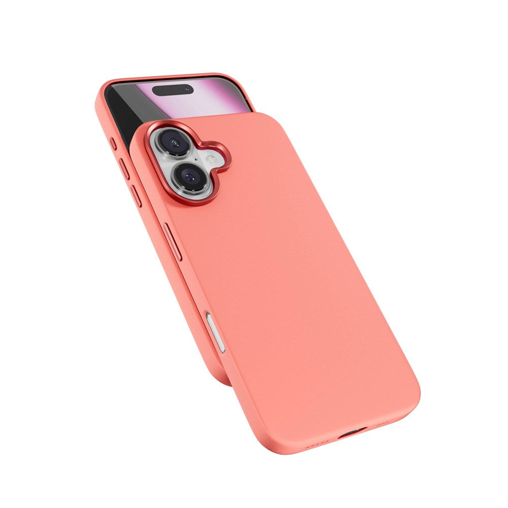 iPhone 16 Plus Epico Mag+ Silikon Skal - MagSafe Kompatibel - Peach Pink