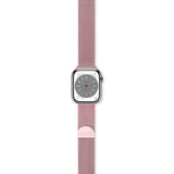 Apple Watch (42/44/SE/45/46/49mm) Epico Milanese Rostfritt Stål Armband - Rose Gold