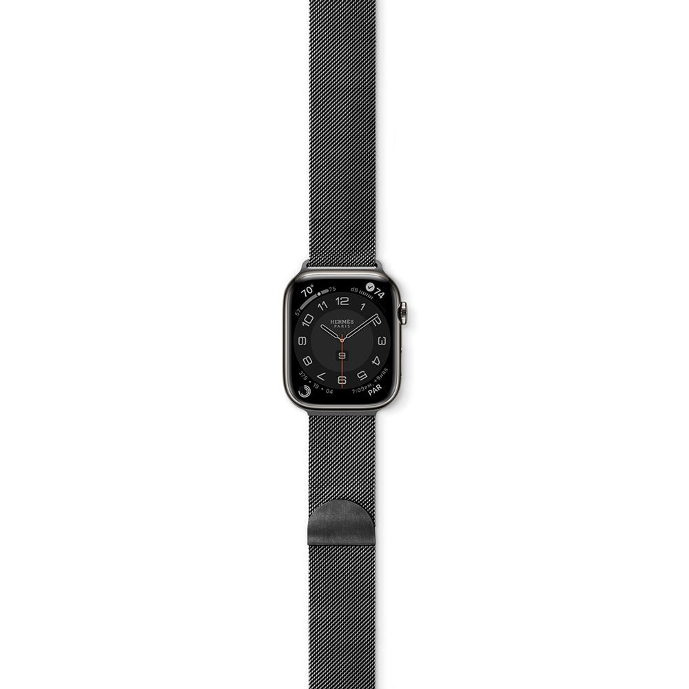 Apple Watch (38/40/SE/41/42mm) Epico Milanese Rostfritt Stål Armband - Space Grey