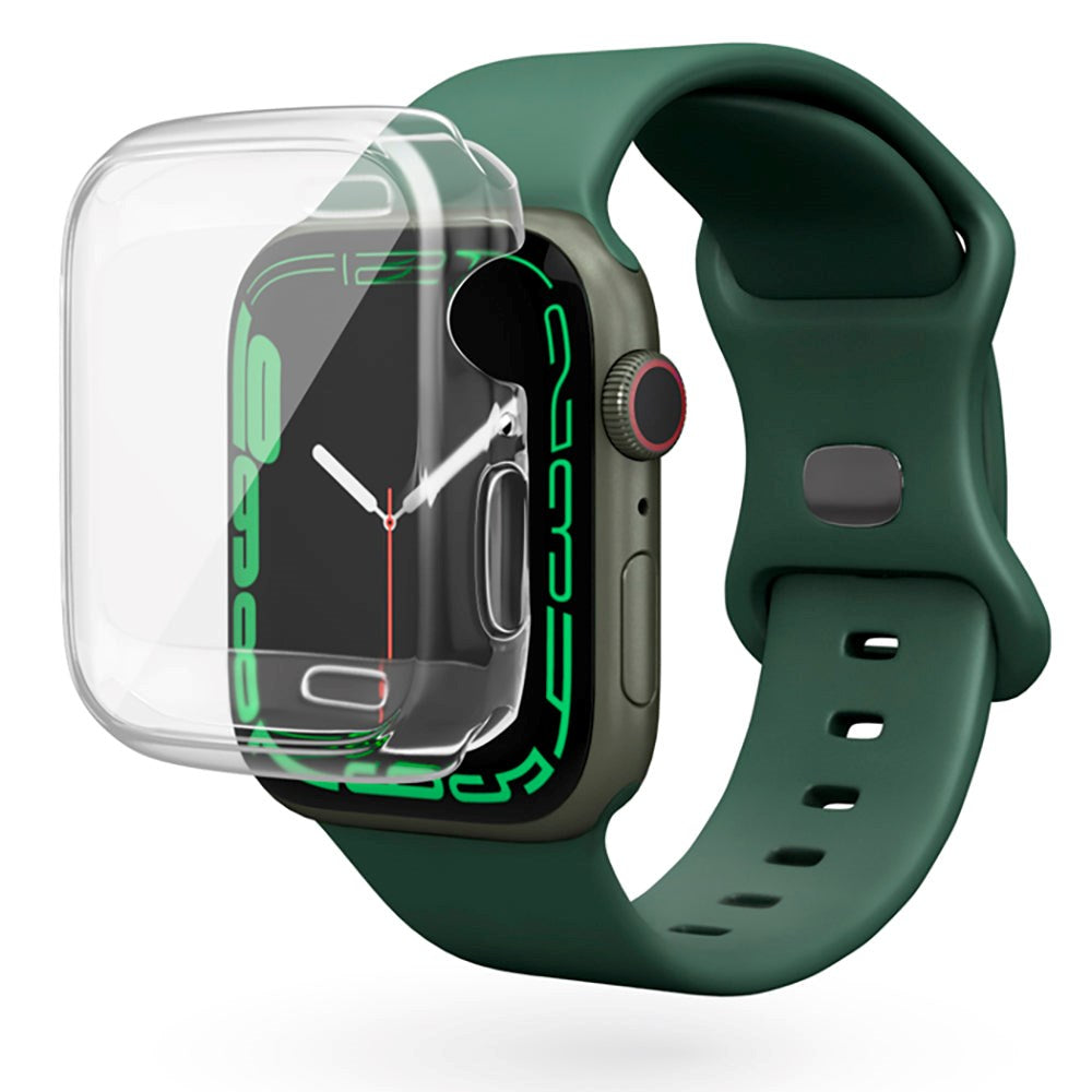 Epico Apple Watch 8/7 (45mm) Hero Case Flexibelt Plastskydd - Transparent