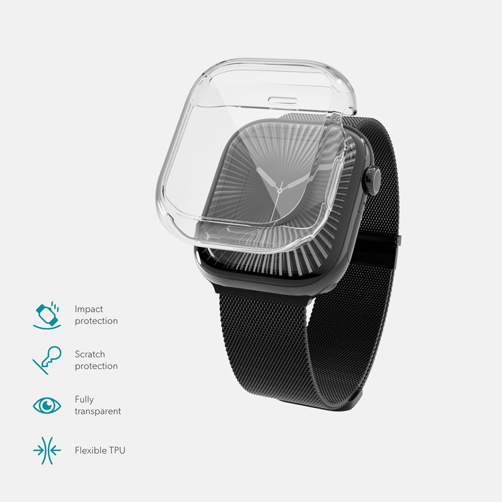 Epico Apple Watch 4/5/6/SE (40mm) Hero Case Flexibelt Plastskydd - Transparent