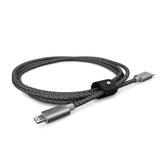 Epico Braided USB-C till Lightning Kabel PD 60W - 120cm - Grå