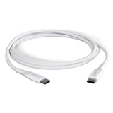 Epico Braided USB-C till USB-C Kabel PD 100W - 200cm - Vit