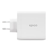 Epico Väggladdare PD 140W GaN med 2 x USB-C & 1 x USB-A - Vit