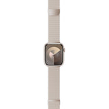 Apple Watch (42/44/SE/45/46/49mm) Epico Milanese+ (Plus) Rostfritt Stål Armband - Starlight