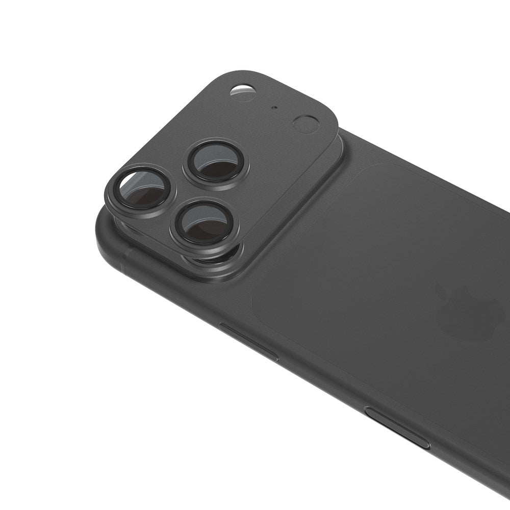 iPhone 18 Pro Max Epico Aluminium Kameralinsskydd - Svart