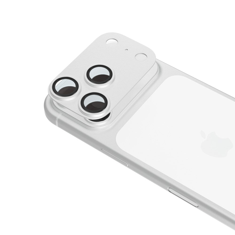 iPhone 18 Pro Max Epico Aluminium Kameralinsskydd - Silver
