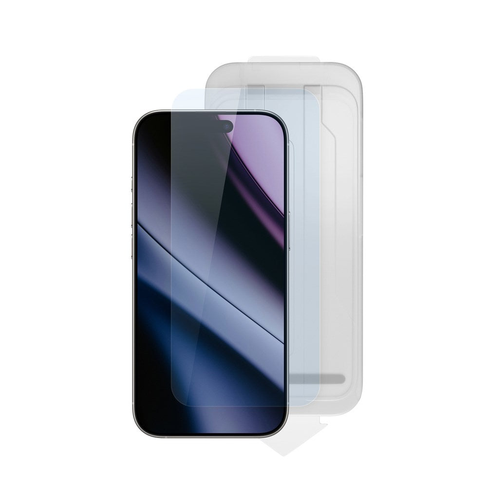 iPhone 18 Pro Max / 17 Pro Max Epico Glas Protector Skärmskyddsglas med Monteringsram - Transparent