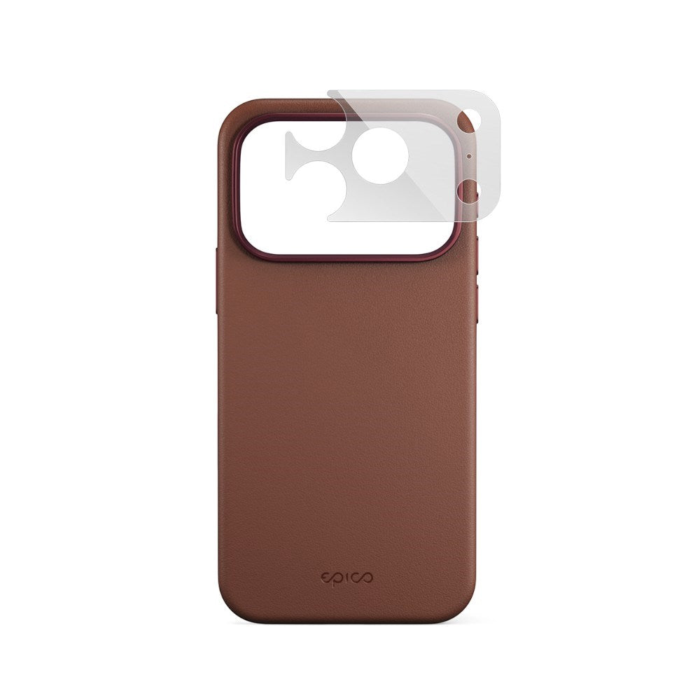 iPhone 18 Pro / 17 Pro Epico Leather Pro Mag+ Skal m. Kameraskydd - MagSafe Kompatibel - Brun