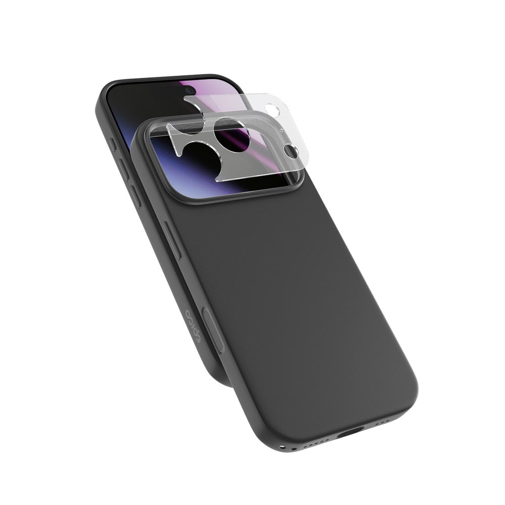 iPhone 18 Pro / 17 Pro Epico Silicone Pro Mag+ Skal m. Kameraskydd - MagSafe Kompatibel - Svart