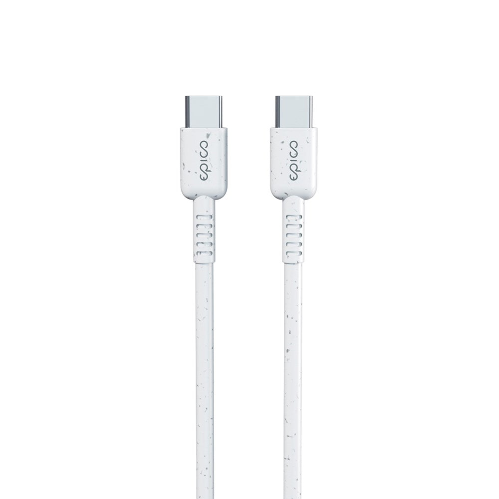 Epico Resolve USB-C till USB-C Kabel PD 60W - 120cm - Vit