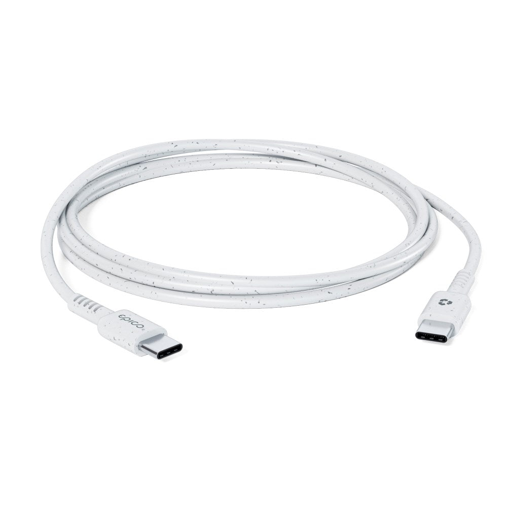 Epico Resolve USB-C till USB-C Kabel PD 60W - 120cm - Vit