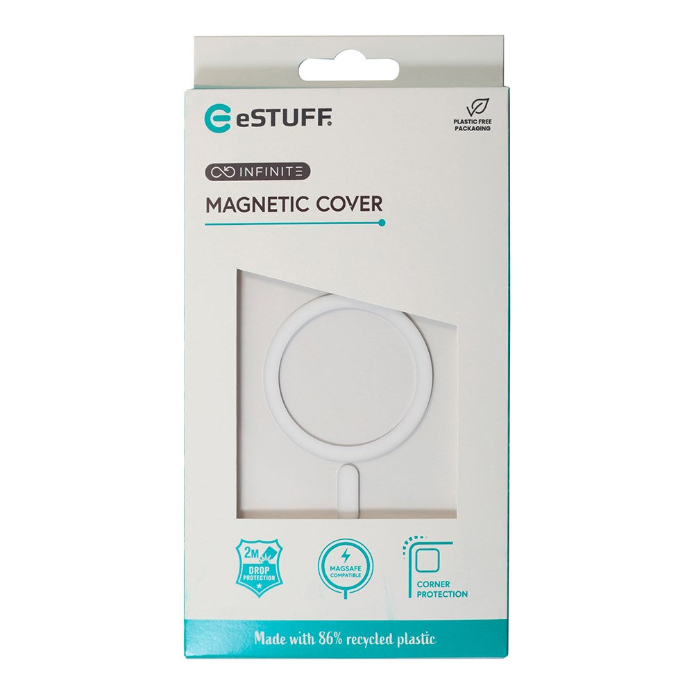 eSTUFF iPhone 16 INFINITE OSLO Hybrid Plast Skal - MagSafe Kompatibel - Genomskinlig